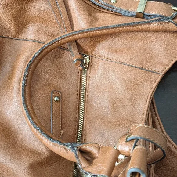 AldoWomen's Tote Satchel Bag Purse Brown .